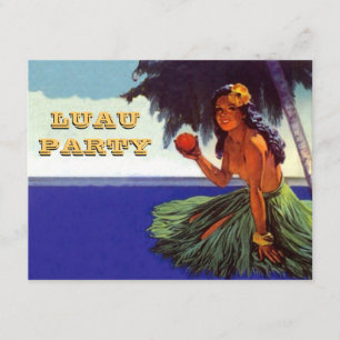 LUAU HULA DANCE FÊTE INVITATION ~EZ À CUSTOMISER!