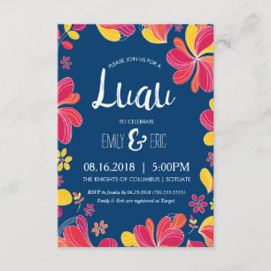 Luau Invitation - Invitation de la partie tropical