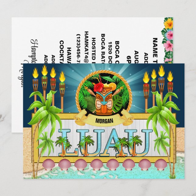 LUAU - Voir Retour - Invitation (Devant / Derrière)