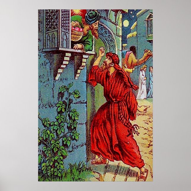 Luc 11:5-8 Un ami dans le besoin poster (Devant)