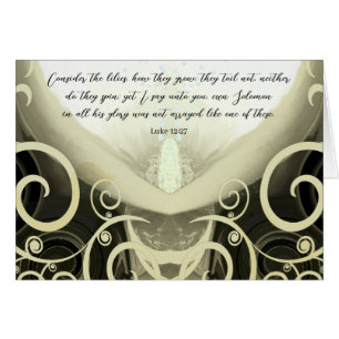 Luc 12:27-Considérez les lis-Dieu Confort