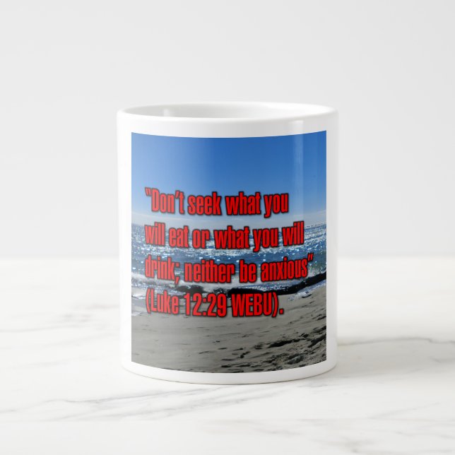 Luc 12:29 WEBU Mug (Devant)