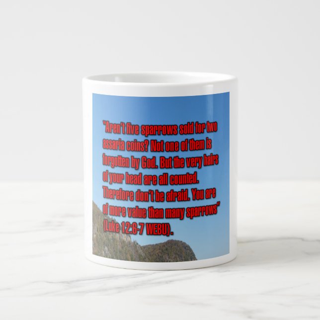 Luc 12:6-7 WEBU Mug (Devant)