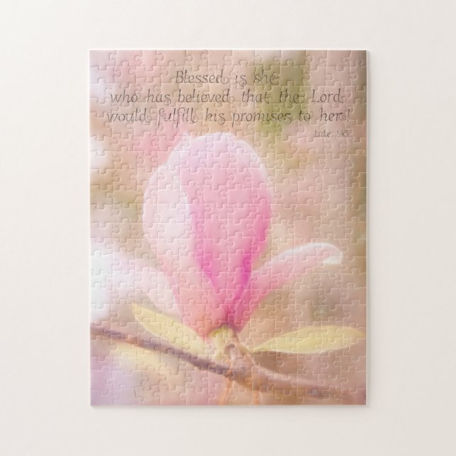 Luc 1 45 Béni soit elle Puzzle (Vertical)