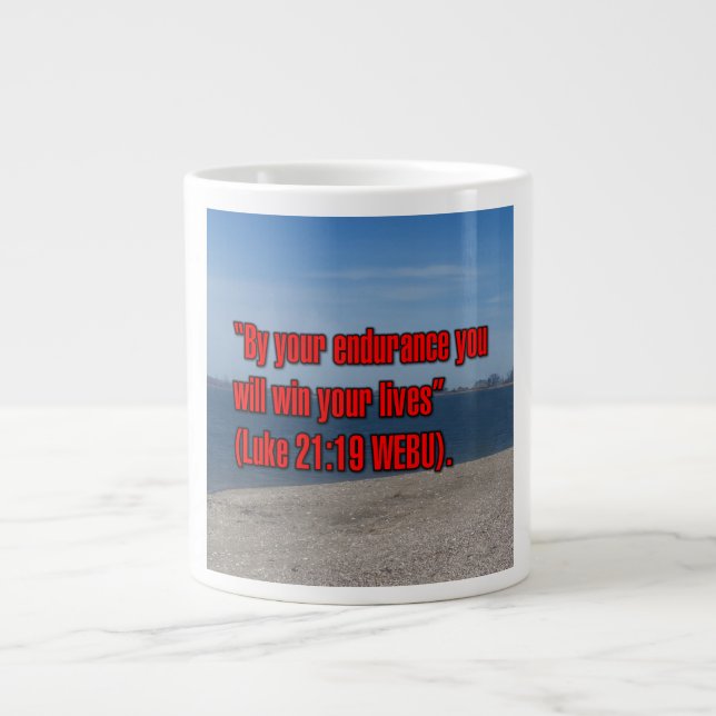 Luc 21:19 WEBU Mug (Devant)