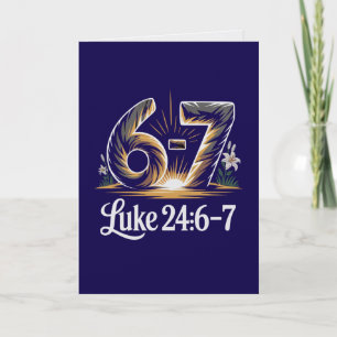 Luc 24:6-7 Le Sauveur ressuscité Cartes de Pâques
