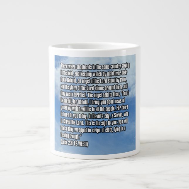 Luc 2:8-12 WEBU Mug (Devant)