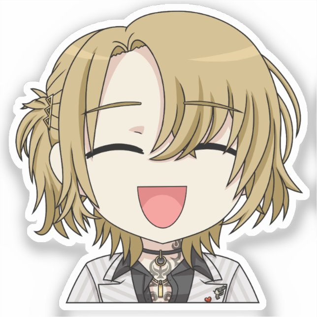 Luca Kaneshiro Smiling Chibi Sticker (Recto)