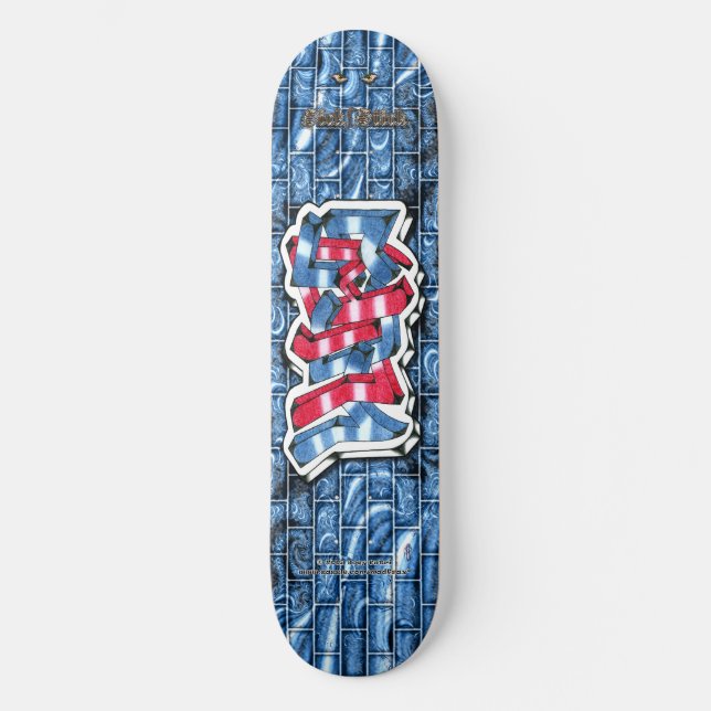 Lucas 03 ~ Custom Graffiti Art Pro Skateboard (Recto)