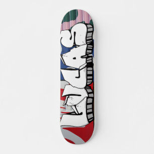 Lucas Graffiti Custom Personalized Cool Skateboard