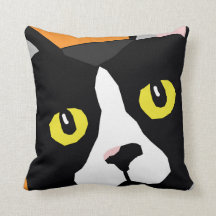 Lucas le coussin d'art-style de bruit de chat