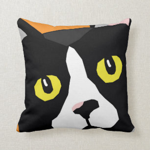 Lucas le coussin d'art-style de bruit de chat