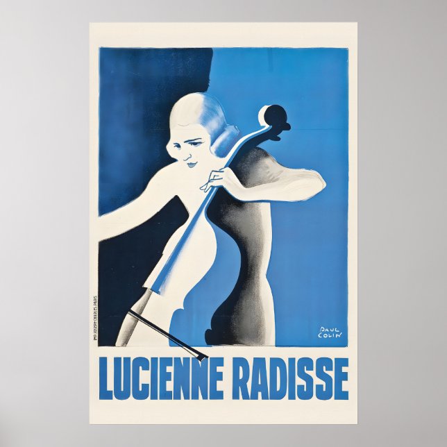 Lucienne Radisse par Paul Colin - Art Déco Vintage (Devant)