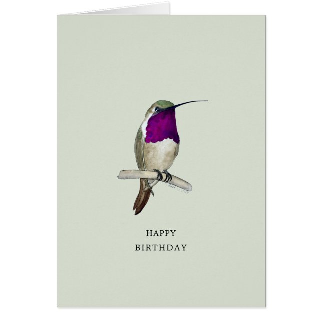 Lucifer Hummingbird Bonne carte d'anniversaire (Devant)