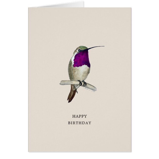 Lucifer Hummingbird Bonne carte d'anniversaire (Devant)