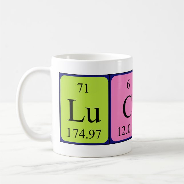 Lucio nom périodique de la table mug (Gauche)