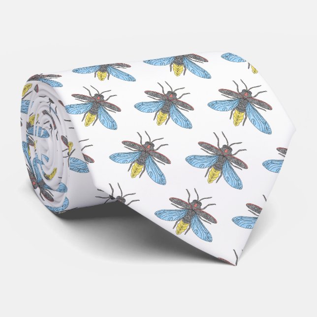 Luciole (blanc) - Cravate (Roulé)