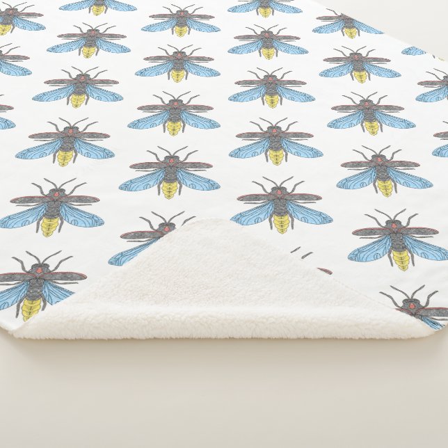 Lucioles (blanc) - Plaid Sherpa (3/4)