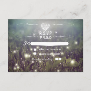 Lucioles romantiques illumine mariage RSVP