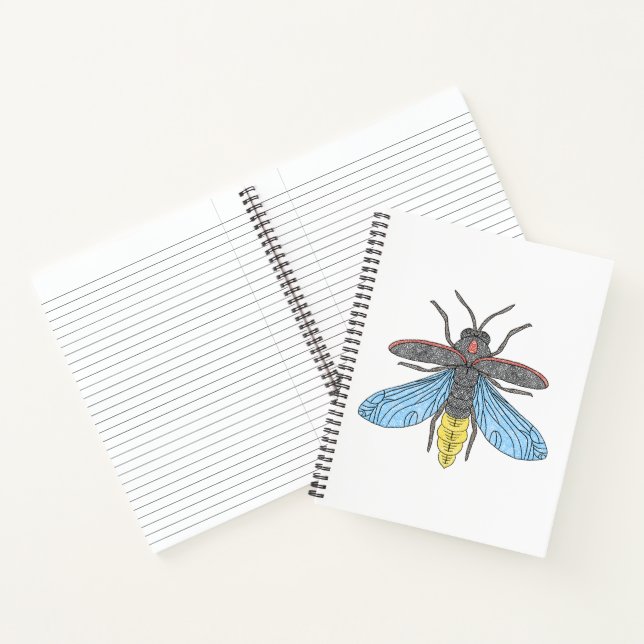 Lucioles (simple blanche) - Cahier (Intérieur)