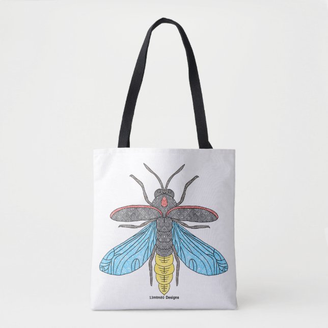 Lucioles (simple blanche) - Sac (Devant)