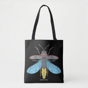 Lucioles (simple noire) - Sac fourre-tout