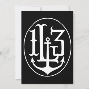 Lucky 13 Ancre Crest Tattoo Punk Goth Ancre T-Sh