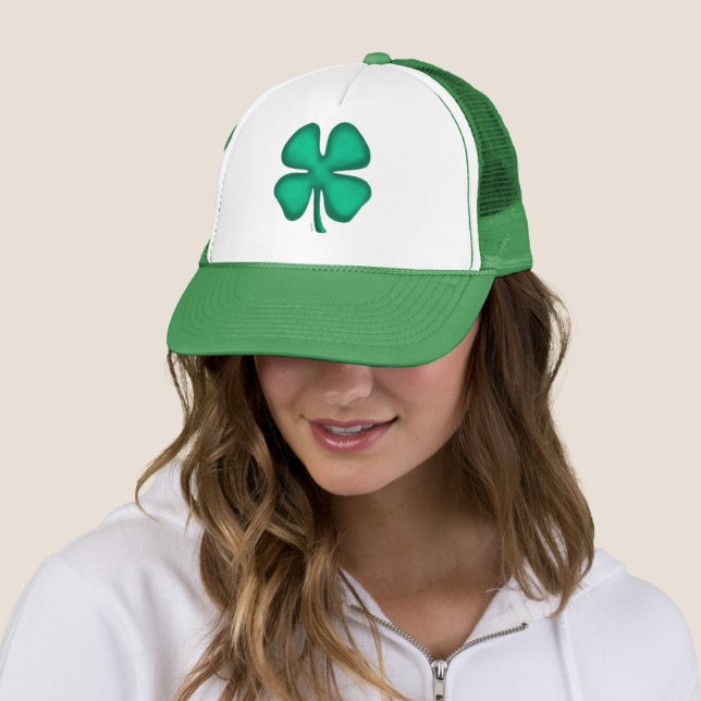 Lucky 4 feuilles irlandais casquette vert Clover (En situation)