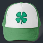 Lucky 4 feuilles irlandais casquette vert Clover<br><div class="desc">A great way to show 'your Irish' and a great item for St. Patrick's Day ou any day. Lucky 4 Leaf Irish Clover is Steamy Raimon original et the 1st 4-leaf clover design for sale ever on www anywhere.</div>