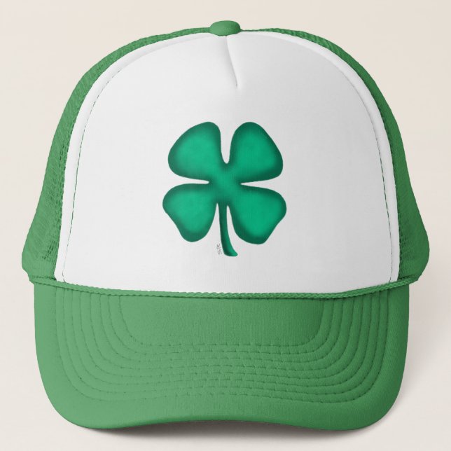 Lucky 4 feuilles irlandais casquette vert Clover (Devant)