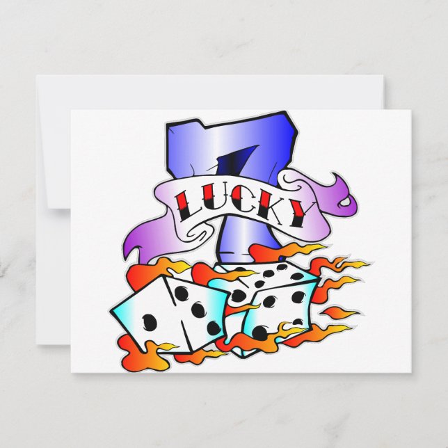 Lucky 7 avec dés (Devant)