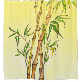 Lucky Bamboo 1 rideau de douche