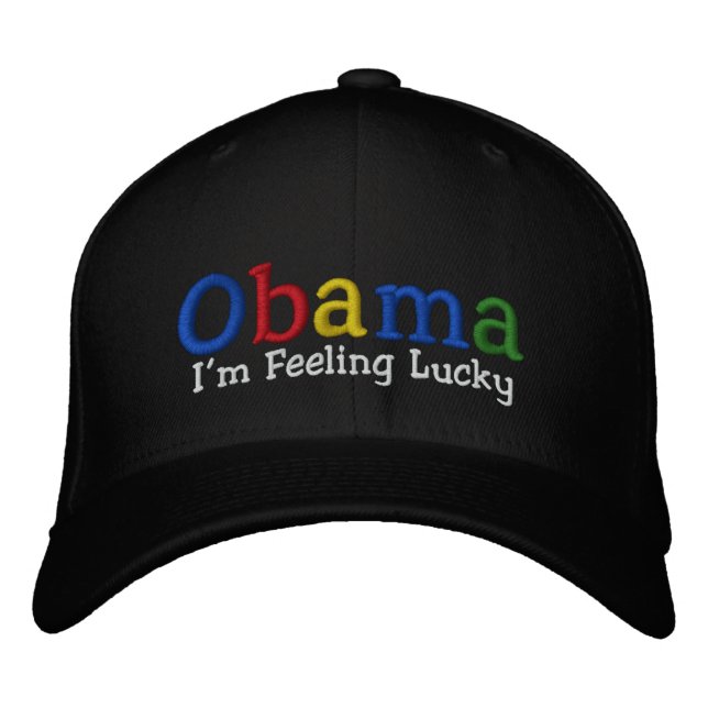 Lucky Barack Obama Casquette brodé (Devant)
