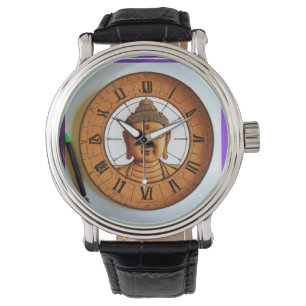 Lucky Bouddha Montre En Cuir