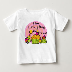 Lucky Bug Cupcake 3e Anniversaire Tshirts et cadea