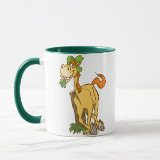 Lucky Cartoon Horse sur la tasse St Patrick's Day