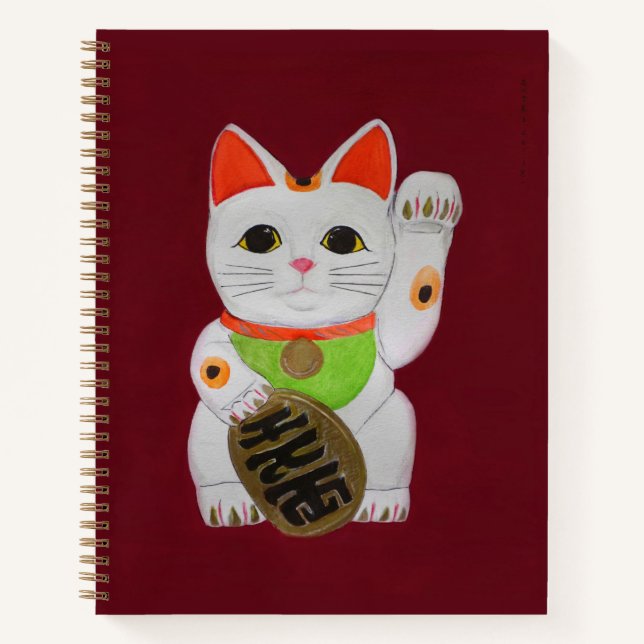 Lucky Cat Feng Shui Carnet planificateur (Devant)