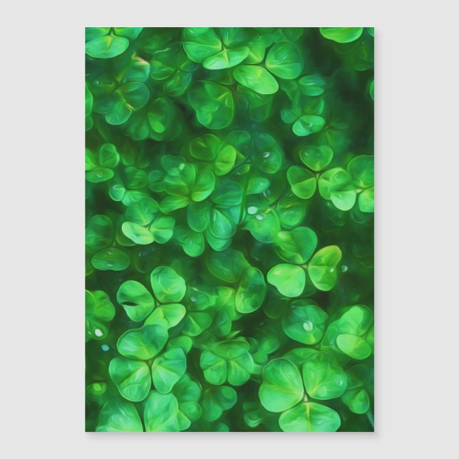 Lucky Celtic Irish Green Shamrocks (Devant)