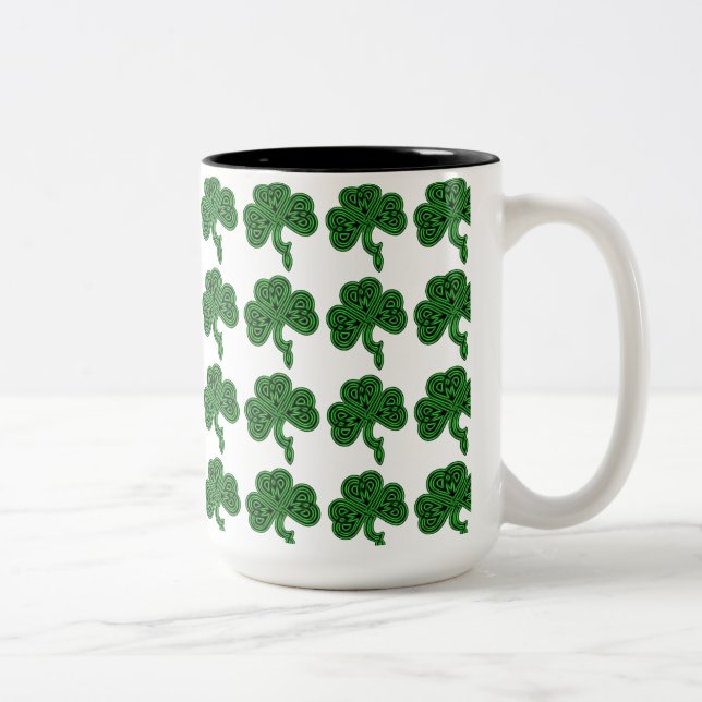 Lucky Celtic Shamrock Mug (Droit)