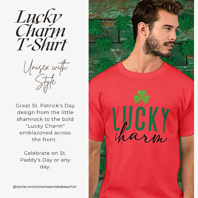 Lucky Charm et Shamrock Unisex T-shirt (Créateur téléchargé)