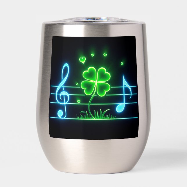 Lucky Clover avec conception de notes de musique (Avant)