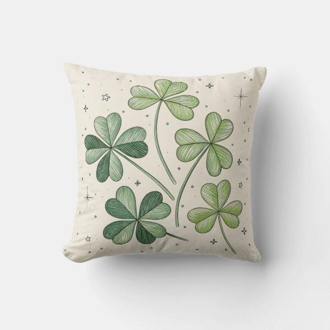 Lucky Clover Dream Cushion & Coussin (Recto)