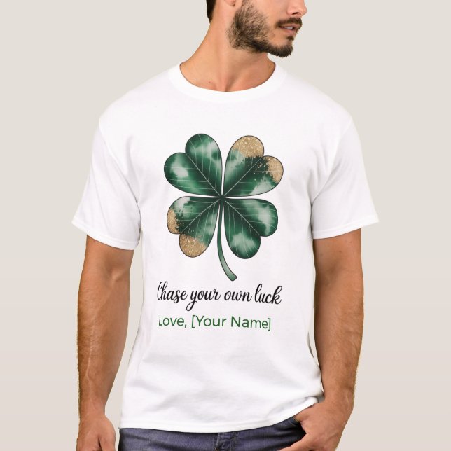 Lucky Clover Shirt Feeling Lucky T-shirt (Devant)