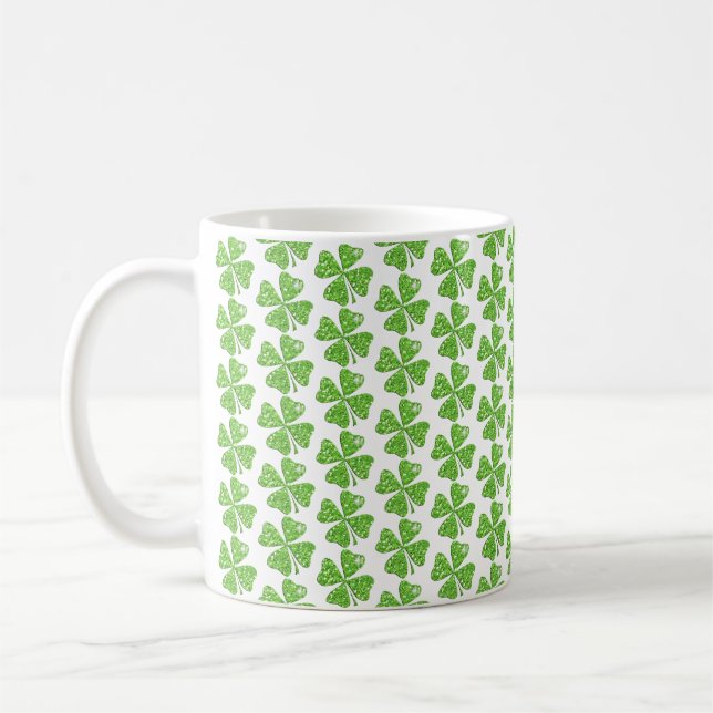 Lucky Clover St. Patrick's Day Coffee Mug (Gauche)