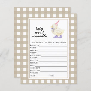 Lucky Duck Baby Word Scramble Jeu