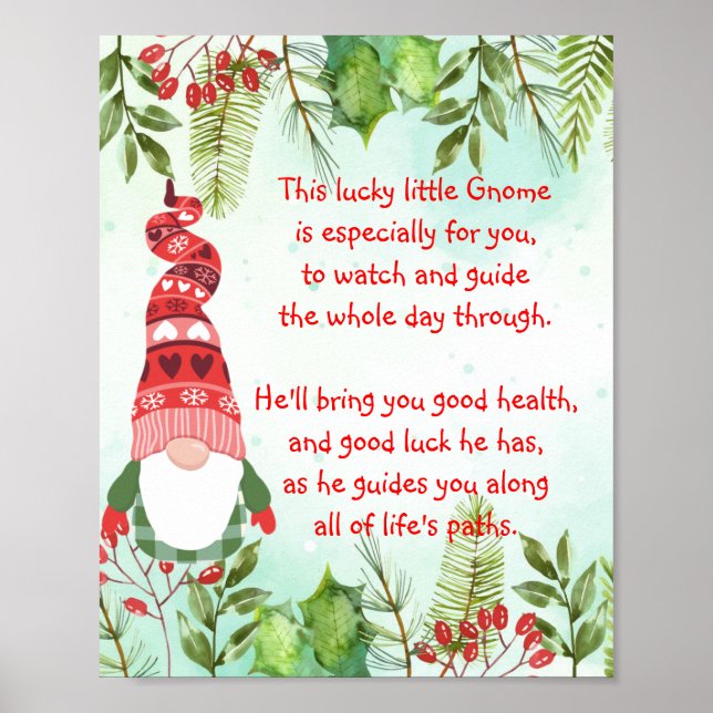 Lucky Gnome Cette petite Poster Gnome (Devant)
