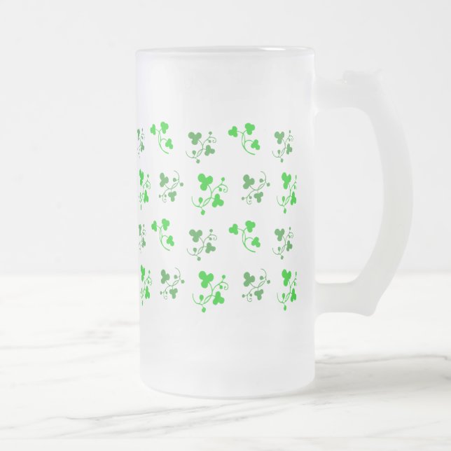 Lucky Green Shamrocks irlandais Mug (Droit)