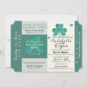 Lucky in Love Destination Mariage Invitation