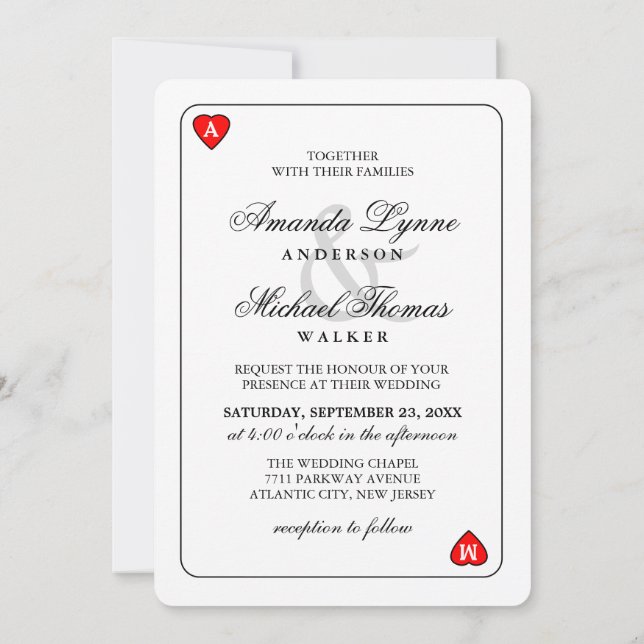 Lucky in Love - Ensemble avec - Faire-part de mari (Dos)