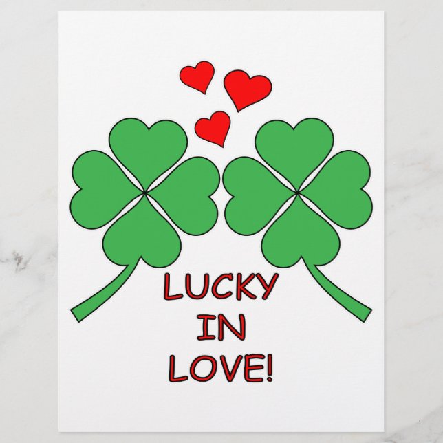 Lucky In Love Hearts Clover (Devant)